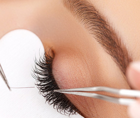 Eyelash Extensions(We use Silk lashes and Craft our own fans)